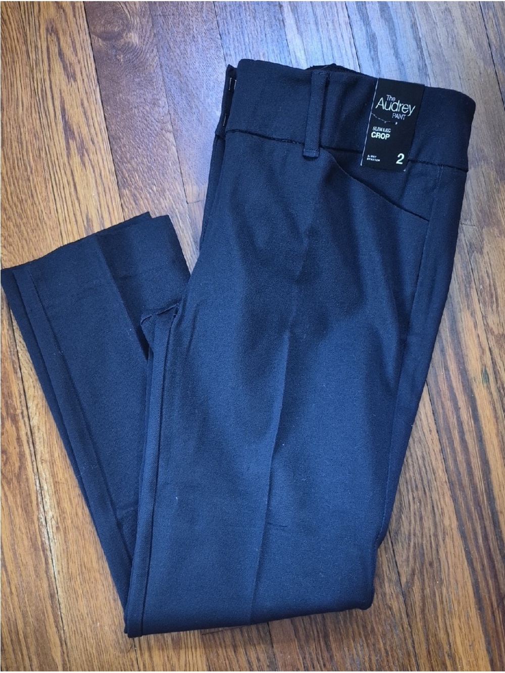 New York & Company Dark Navy Audrey Slim Crop Pants